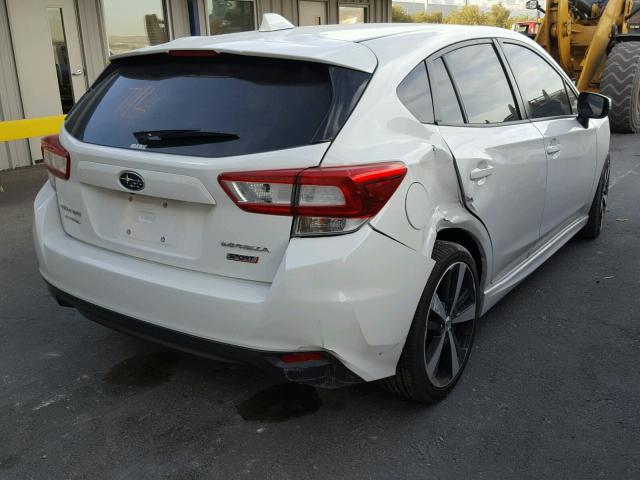 4S3GTAM68H3731473 - 2017 SUBARU IMPREZA SP WHITE photo 4