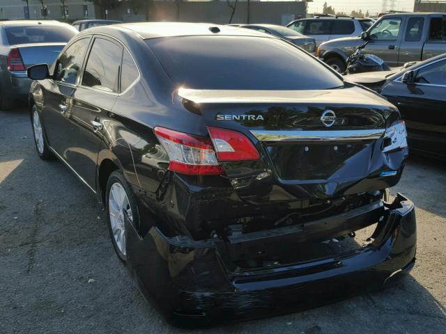 3N1AB7AP0DL632446 - 2013 NISSAN SENTRA S BLACK photo 3