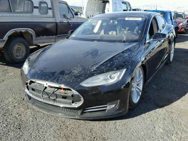 5YJSA1DN3DFP11426 - 2013 TESLA MODEL S BLACK photo 2