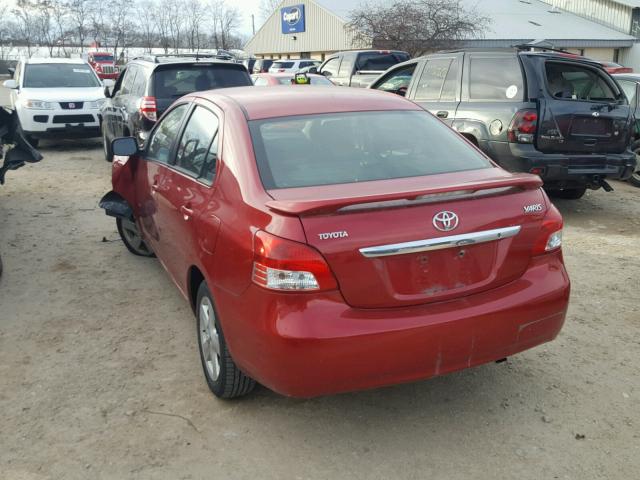 JTDBT923371017892 - 2007 TOYOTA YARIS MAROON photo 3