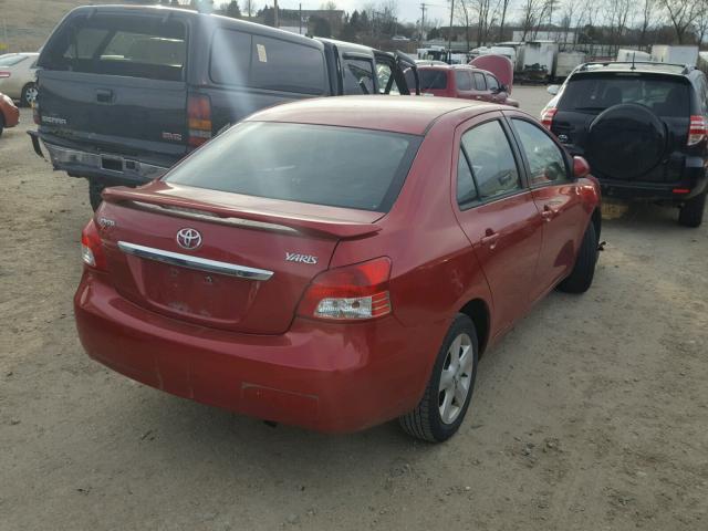 JTDBT923371017892 - 2007 TOYOTA YARIS MAROON photo 4