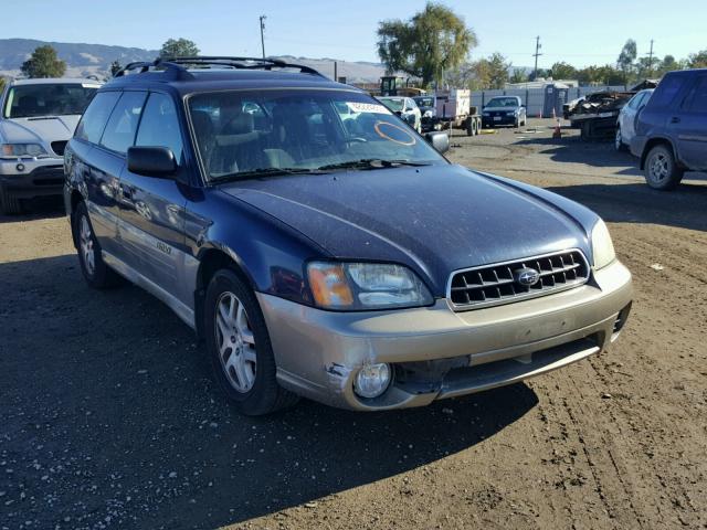 4S3BH665737639673 - 2003 SUBARU LEGACY OUT BLUE photo 1