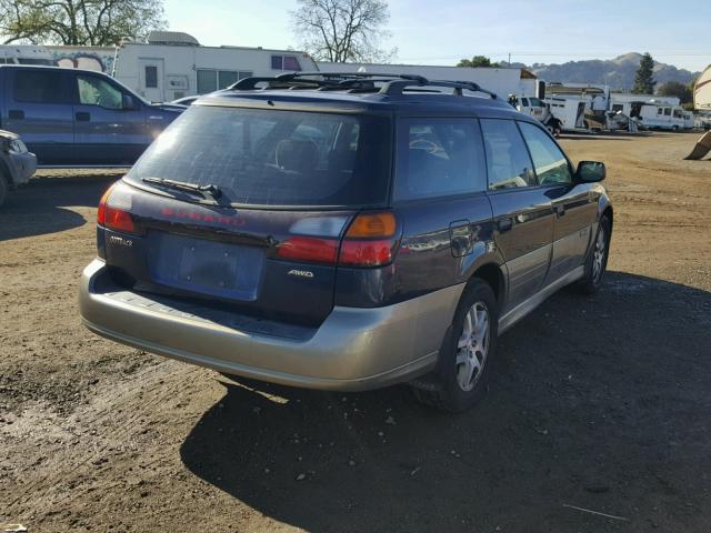 4S3BH665737639673 - 2003 SUBARU LEGACY OUT BLUE photo 4