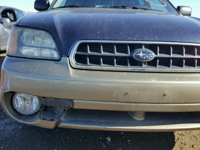 4S3BH665737639673 - 2003 SUBARU LEGACY OUT BLUE photo 9