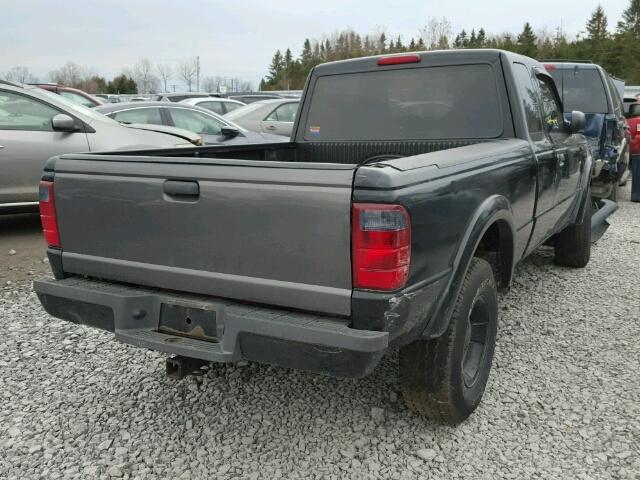 1FTYR44U34PB43647 - 2004 FORD RANGER SUP BLACK photo 4