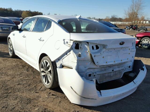 5XXGR4A69EG294650 - 2014 KIA OPTIMA SX WHITE photo 3