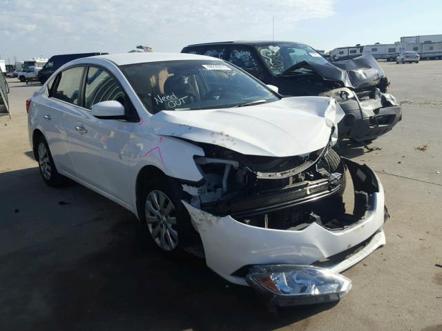 3N1AB7AP9GY326675 - 2016 NISSAN SENTRA S WHITE photo 1