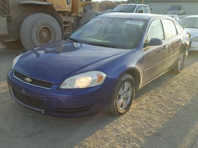 2G1WT55K169291544 - 2006 CHEVROLET IMPALA LT BLUE photo 2