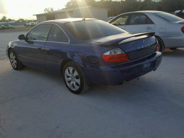 19UYA42763A011960 - 2003 ACURA 3.2CL TYPE BLUE photo 3