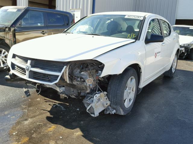 1B3CC4FB5AN146663 - 2010 DODGE AVENGER SX WHITE photo 2