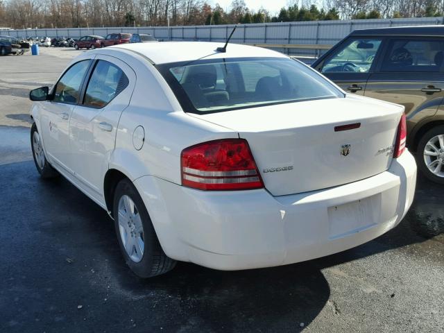 1B3CC4FB5AN146663 - 2010 DODGE AVENGER SX WHITE photo 3