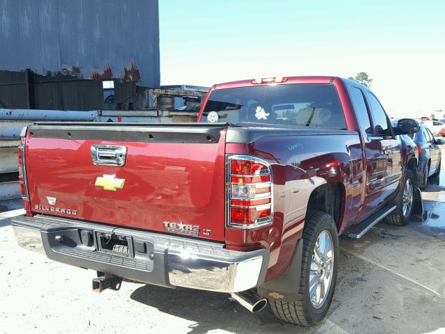 1GCRCSE08DZ324057 - 2013 CHEVROLET SILVERADO MAROON photo 4