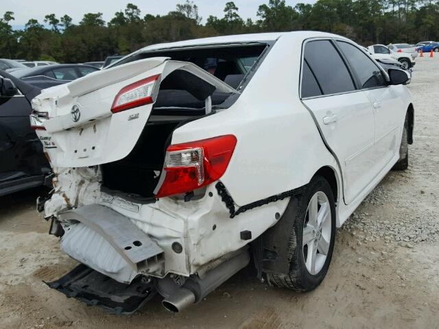 4T1BF1FK2EU796980 - 2014 TOYOTA CAMRY L WHITE photo 4