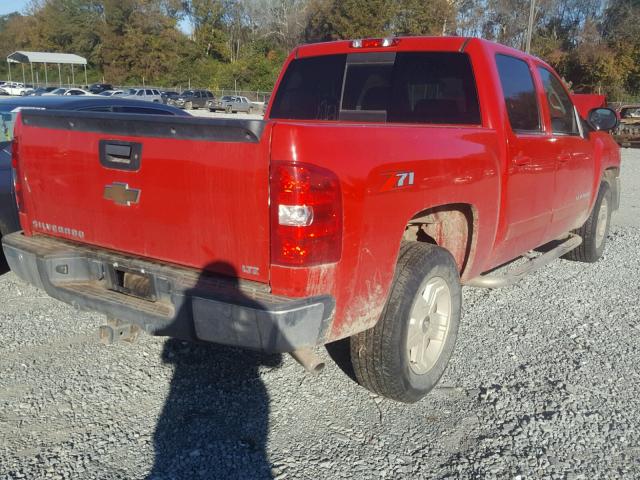 2GCEC13J571509006 - 2007 CHEVROLET SILVERADO RED photo 4