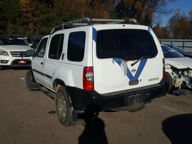 5N1ED28Y41C545078 - 2001 NISSAN XTERRA XE WHITE photo 3