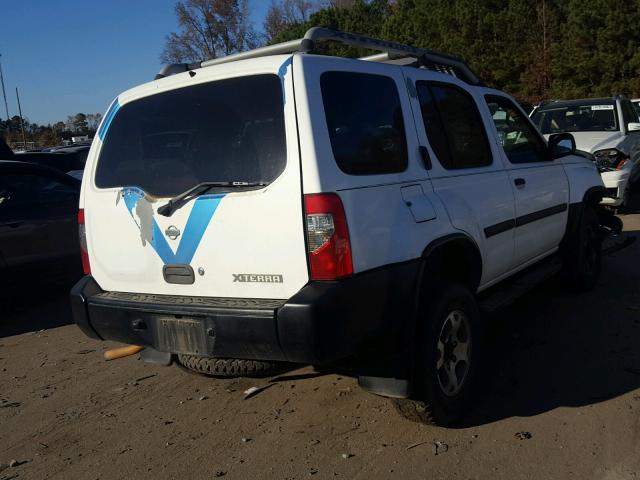 5N1ED28Y41C545078 - 2001 NISSAN XTERRA XE WHITE photo 4