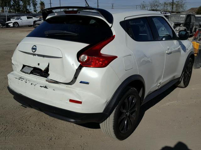 JN8AF5MR0DT209854 - 2013 NISSAN JUKE S WHITE photo 4