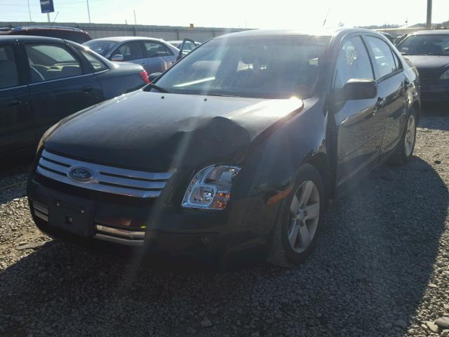 3FAHP07108R166212 - 2008 FORD FUSION SE BLACK photo 2