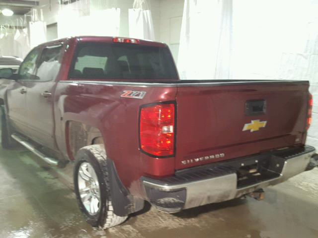 3GCUKREC3FG376408 - 2015 CHEVROLET SILVERADO RED photo 3