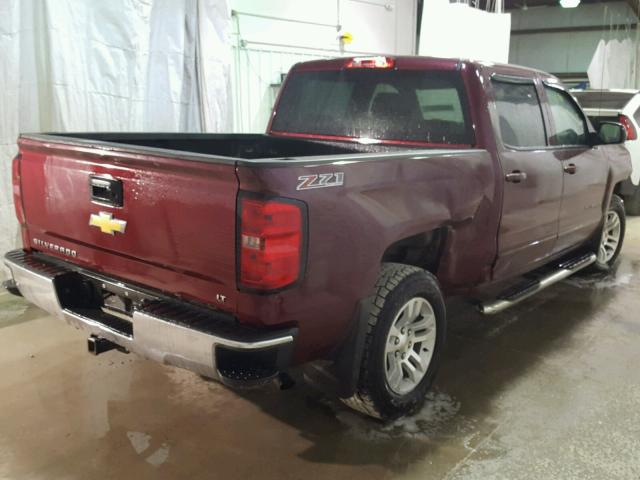 3GCUKREC3FG376408 - 2015 CHEVROLET SILVERADO RED photo 4