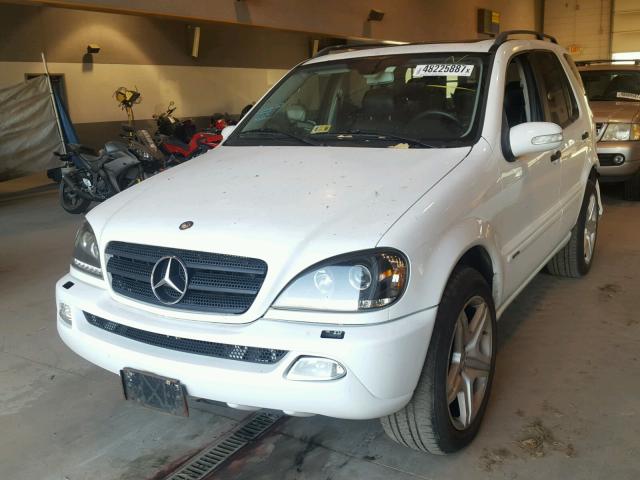 4JGAB54E53A387480 - 2003 MERCEDES-BENZ ML 320 WHITE photo 2