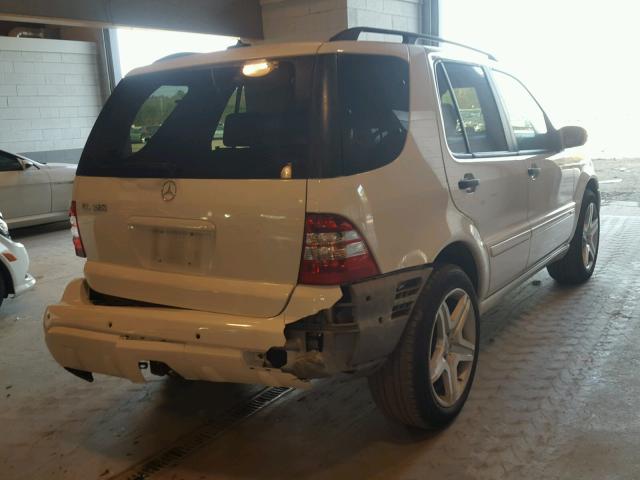 4JGAB54E53A387480 - 2003 MERCEDES-BENZ ML 320 WHITE photo 4