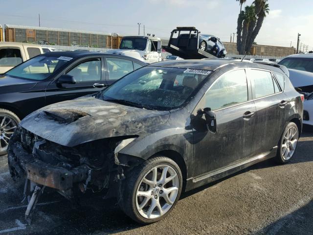 JM1BL1L42C1528870 - 2012 MAZDA SPEED 3 BLACK photo 2