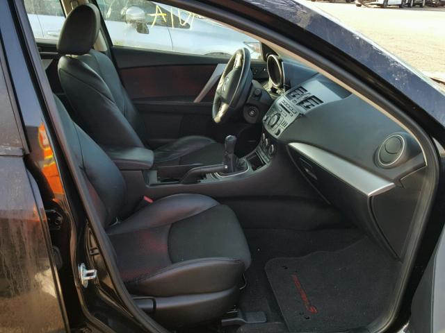 JM1BL1L42C1528870 - 2012 MAZDA SPEED 3 BLACK photo 5