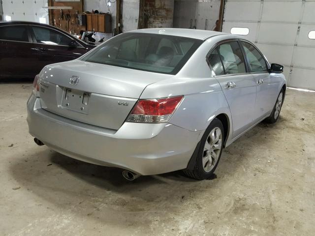 1HGCP3F88AA014734 - 2010 HONDA ACCORD EXL SILVER photo 4