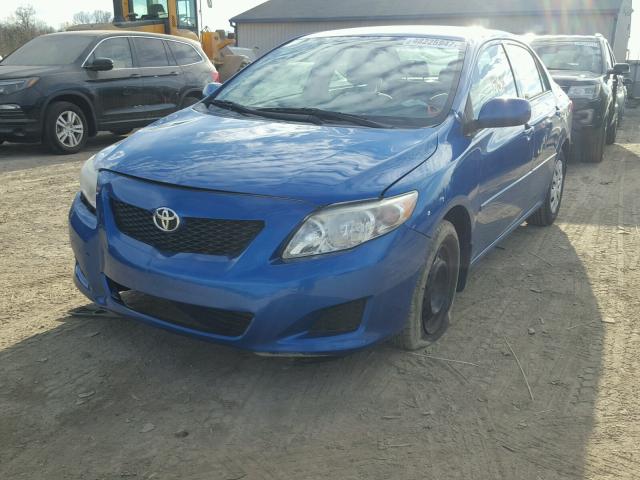 1NXBU4EE7AZ313867 - 2010 TOYOTA COROLLA BA BLUE photo 2