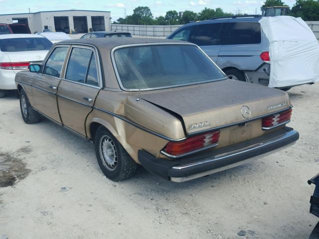 WDBAB33C7FA218573 - 1985 MERCEDES-BENZ 300 DT BEIGE photo 3