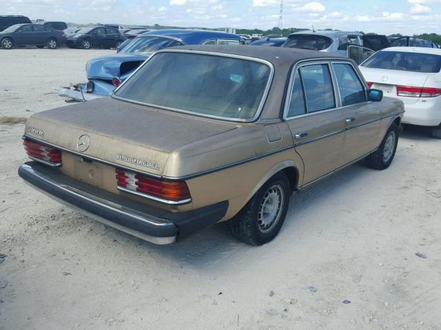 WDBAB33C7FA218573 - 1985 MERCEDES-BENZ 300 DT BEIGE photo 4