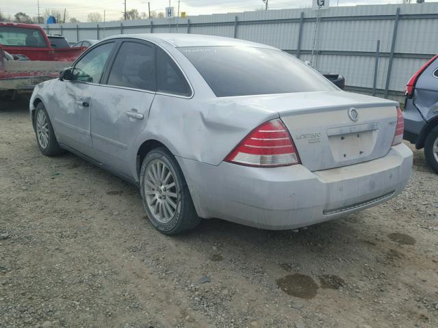 1MEFM42165G618870 - 2005 MERCURY MONTEGO PR 银色 照片 3