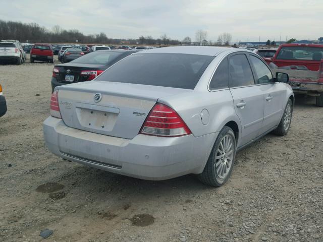 1MEFM42165G618870 - 2005 MERCURY MONTEGO PR 银色 照片 4