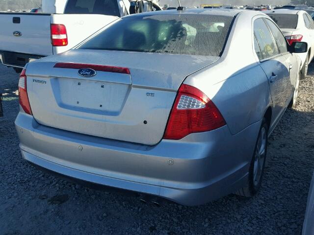 3FAHP0HA9CR101009 - 2012 FORD FUSION SE GRAY photo 4