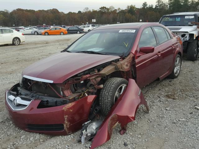 19UUA66295A035858 - 2005 ACURA TL BURGUNDY photo 2