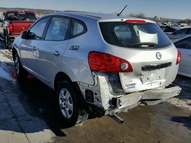 JN8AS5MV8EW701217 - 2014 NISSAN ROGUE SELE SILVER photo 3