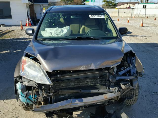 3CZRE48579G706983 - 2009 HONDA CR-V EX BROWN photo 9