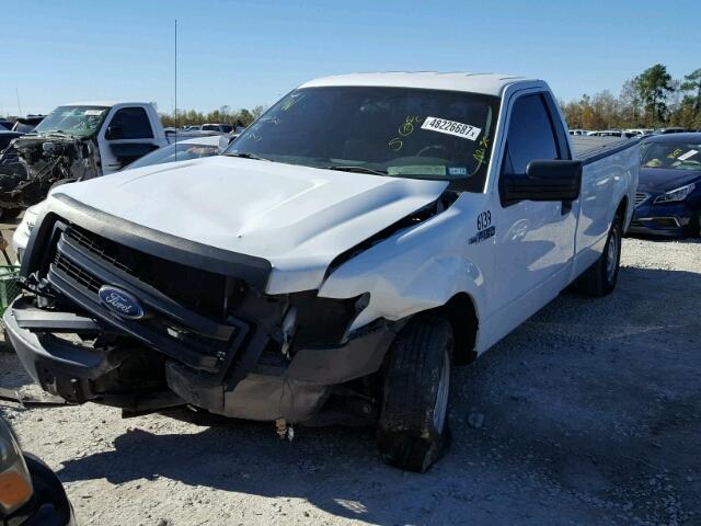 1FTMF1CM0DKE46373 - 2013 FORD F150 WHITE photo 2