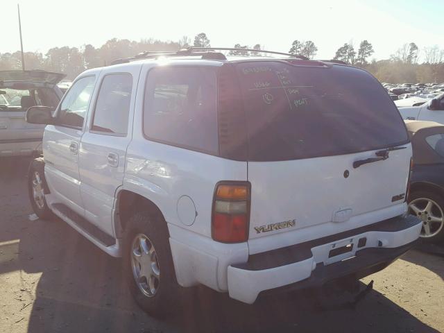 1GKEK63U94J321122 - 2004 GMC YUKON DENA WHITE photo 3