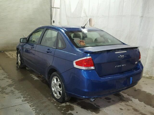 1FAHP36N79W186347 - 2009 FORD FOCUS SES BLUE photo 3