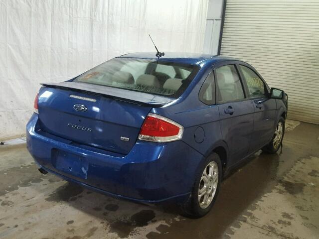 1FAHP36N79W186347 - 2009 FORD FOCUS SES BLUE photo 4