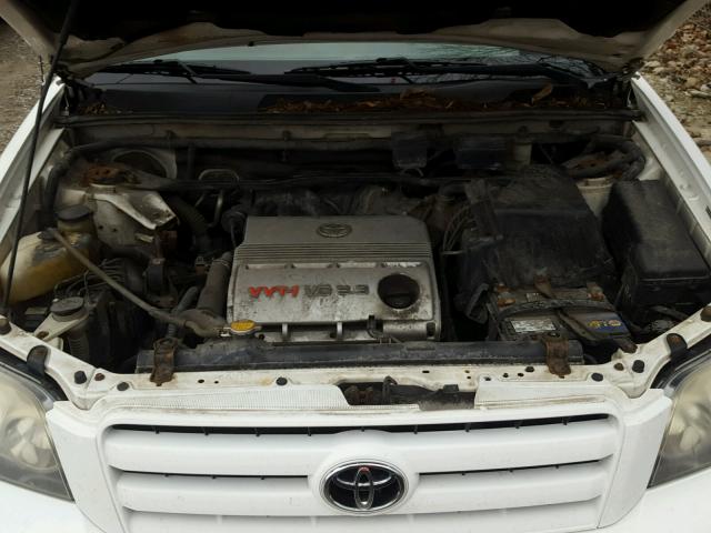 JTEEP21A940018681 - 2004 TOYOTA HIGHLANDER WHITE photo 7