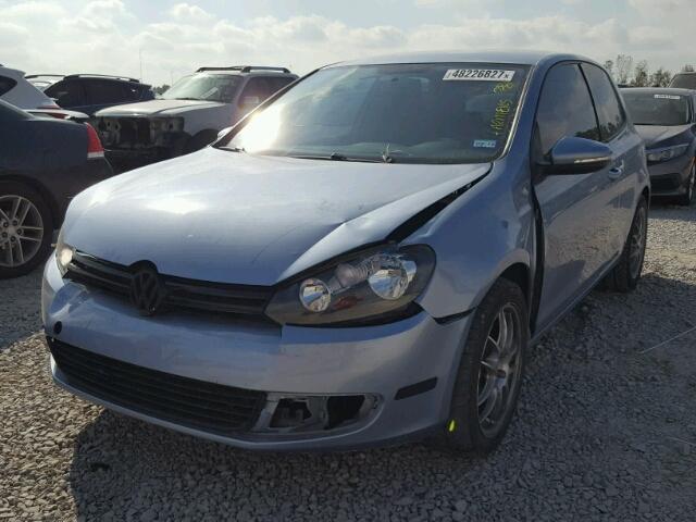 WVWBA7AJ2AW133007 - 2010 VOLKSWAGEN GOLF BLUE photo 2