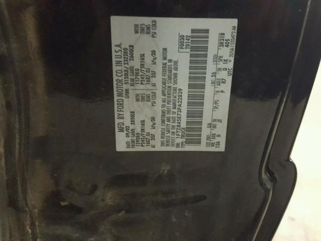 1FTZR45E73PA22839 - 2003 FORD RANGER SUP BLACK photo 10