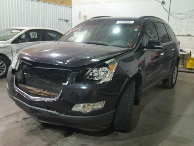 1GNLRGED5AS113883 - 2010 CHEVROLET TRAVERSE L BLACK photo 2