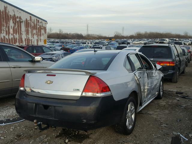 2G1WB5EK9A1188916 - 2010 CHEVROLET IMPALA LT GRAY photo 4