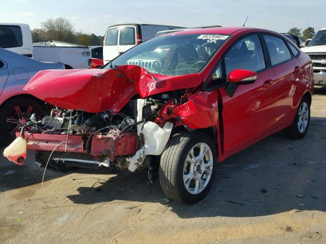 3FADP4BJ5FM148117 - 2015 FORD FIESTA SE RED photo 2