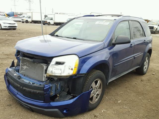 2CNDL63F756003693 - 2005 CHEVROLET EQUINOX LT BLUE photo 2