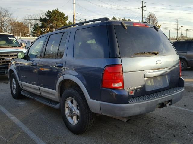 1FMZU73K12ZC96741 - 2002 FORD EXPLORER X BLUE photo 3